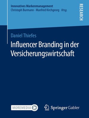 cover image of Influencer Branding in der Versicherungswirtschaft